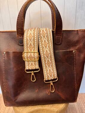 Woven Pink Beige White Purse Strap Crossbody Bag Strap NEW! Boho Bag Strap